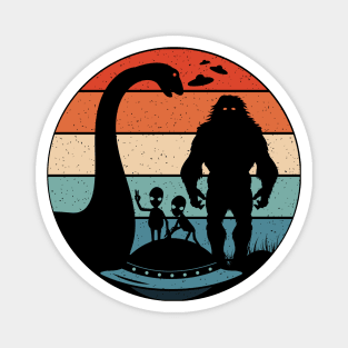 Bigfoot Loch Ness Monster Ufo Aliens Magnet